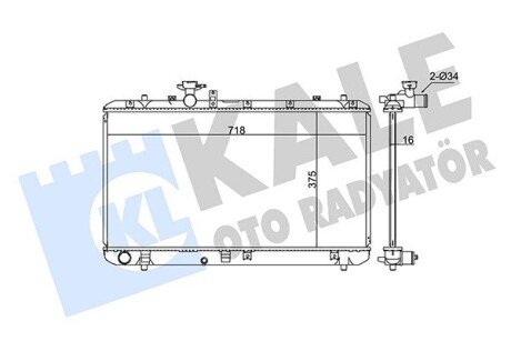 Радіатор охолодження Fiat Sedici - Suzuki Sx4 Radiator OTO RADYATOR Kale 342125