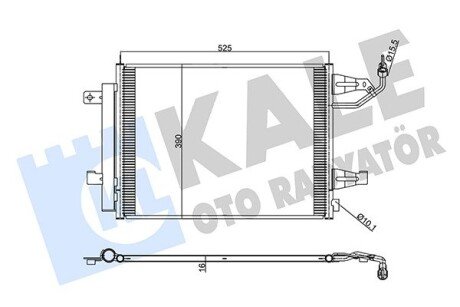 Радиатор кондиционера MItsubIshI ColtVI OTO RADYATOR Kale 342555