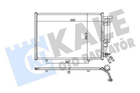 Радиатор кондиционера Ford Fiesta VI Condenser OTO RADYATOR Kale 342870