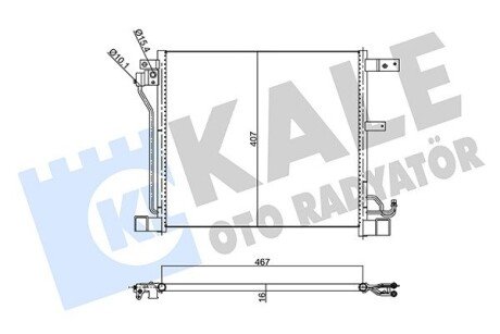 Радіатор кондиціонера Nissan Juke OTO RADYATOR Kale 343165