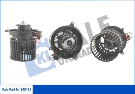 Електровентилятор обігрівача Fiesta (01-), Fusion (02-), MAZDA 2 (03-) МКПП/АКПП OTO RADYATOR Kale 343415