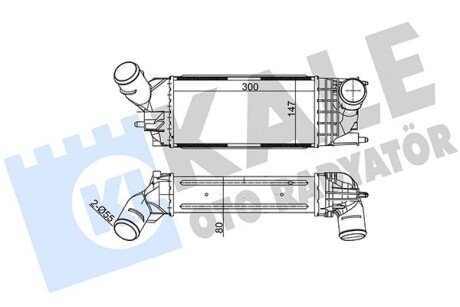 Інтеркулер Citroen C5 Iii - Peugeot 407, 407 Sw Intercooler OTO RADYATOR Kale 343900