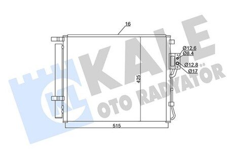 Радіатор кондиціонера Hyundai Santa Fe II OTO RADYATOR Kale 345435 (фото 1)