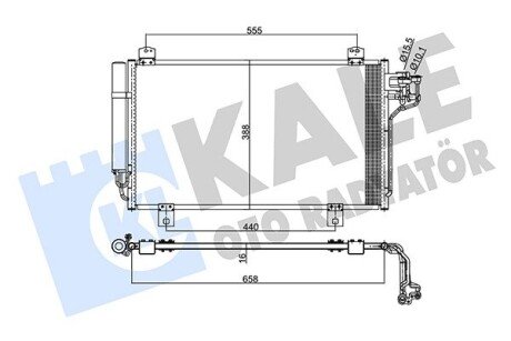 Радіатор кондиціонера Mazda 6 OTO RADYATOR Kale 345495 (фото 1)