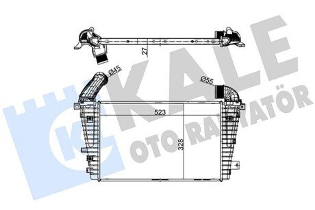 Інтеркулер Opel Astra H OTO RADYATOR Kale 345900