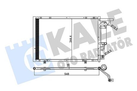 Радіатор кондиціонера Ford B-Max, Fiesta VI, Ka+, Transit Courier OTO RADYATOR Kale 347320 (фото 1)