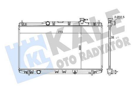 Радіатор охолодження Honda Accord IX OTO RADYATOR Kale 347705 (фото 1)