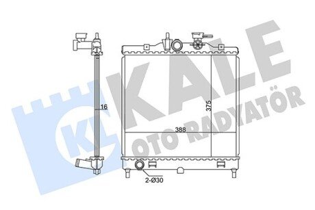 Радіатор охолодження Kia Picanto OTO RADYATOR Kale 347860