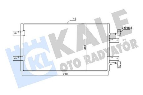 Радіатор кондиціонера Renault Trafic II, Nissan Primastar, Opel VIVaro OTO RADYATOR Kale 350720 (фото 1)