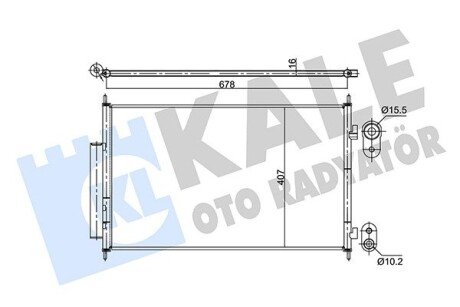 Радіатор кондиціонера Honda Hr-V OTO RADYATOR Kale 354890