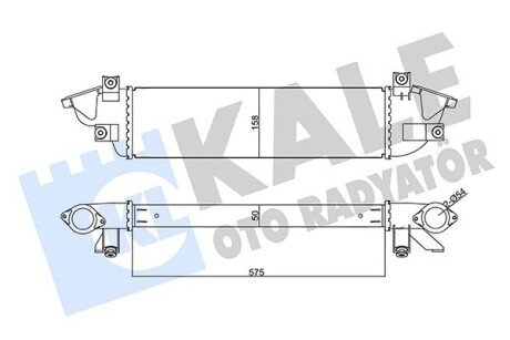 Інтеркулер Mitsubishi L200, Triton Intercooler OTO RADYATOR Kale 355670 (фото 1)