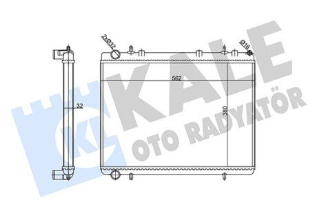 Радиатор охлаждения Citroen C4/Peugeot 307 OTO RADYATOR Kale 356915