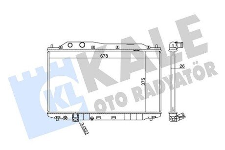 Радиатор охлаждения Honda Civic VIII OTO RADYATOR Kale 357200