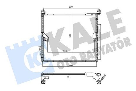 Радіатор кондиціонера Toyota Land Cruiser Prado OTO RADYATOR Kale 357360 (фото 1)