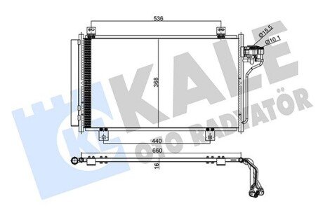 Радіатор кондиціонера Mazda 3, 6 OTO RADYATOR Kale 357975