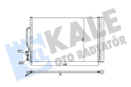 Радіатор кондиціонера Opel Insignia B OTO RADYATOR Kale 358710