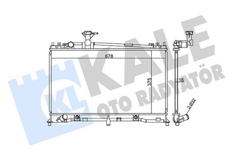 Радіатор охолодження Mazda 6 OTO RADYATOR Kale 360000