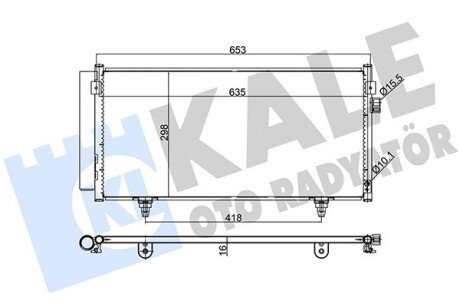 Радіатор кондиціонера Subaru Forester, Impreza, Xv OTO RADYATOR Kale 389500