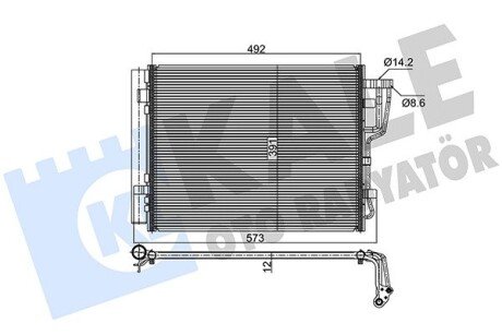 Радиатор кондиционера Hyundai I30, Kia CeeD, CeeD Sw, Pro CeeD OTO RADYATOR Kale 391600