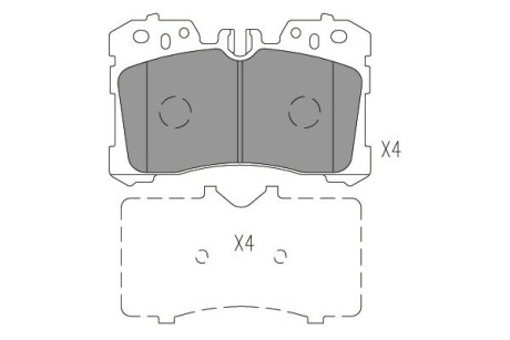 Комплект тормозных колодок KAVO KBP-9150