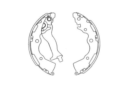 Комплект гальмівних колодок KAVO KBS-4405