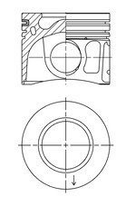 Поршень з кільцями PSA/FORD/FIAT 86.5 2.2HDI/2.2TDCI PGFA/PGFB/QVFA/QWFA (KS) KOLBENSCHMIDT 41072620