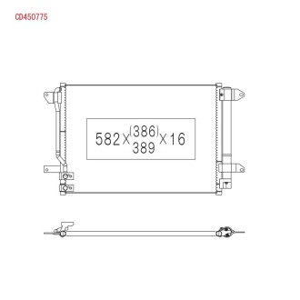 Радіатор кондиціонера KOYORAD CD450775