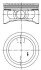 Поршень з кільцями OPEL 86,25 2,2i 16V Z22SE (KS) KSM 94912610 (фото 1)