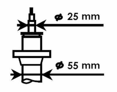 Амортизатор газомасляний KYB 325700