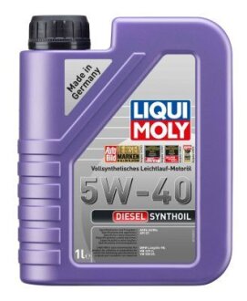 ОЛИВА МОТОРНА DIESEL SYNTHOIL 5W-40 1Л LIQUI MOLY 1340