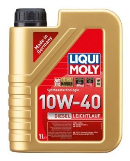 ОЛИВА МОТОРНА DIESEL LEICHTLAUF 10W-40 1Л LIQUI MOLY 1386