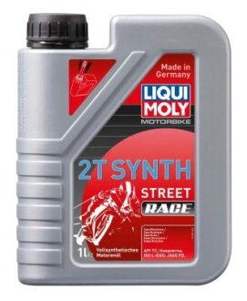 ОЛИВА МОТОРНА СИНТЕТИЧНА 2-ТАКТНА MOTORBIKE 2T SYNTH STREET RACE 1Л LIQUI MOLY 1505