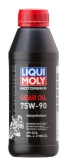 ОЛИВА СИНТЕТИЧНА ДЛЯ МОТО-ТРАНСМIСIЙ MOTORBIKE GEAR OIL 75W-90 0,5Л LIQUI MOLY 1516