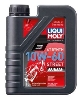 ОЛИВА 4T СИНТ. ДЛЯ МОТОЦИКЛІВ MOTORBIKE 4T SYNTH 10W-60 STREET RACE 1Л LIQUI MOLY 1525