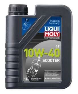 ОЛИВА МОТОРНА МІНЕРАЛЬНА 4-ТАКТНА MOTORBIKE 4T 10W-40 SCOOTER 1Л LIQUI MOLY 1618