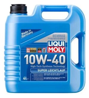 ОЛИВА МОТОРНА SUPER LEICHTLAUF 10W-40 4Л LIQUI MOLY 1916