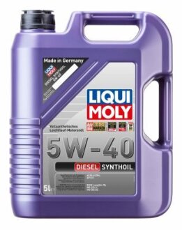 ОЛИВА МОТОРНА DIESEL SYNTHOIL 5W-40 5Л LIQUI MOLY 1927