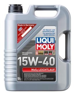 ОЛИВА МОТОРНА MOS2 LEICHTLAUF 15W-40 5Л LIQUI MOLY 1933