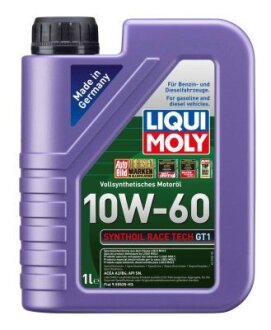 ОЛИВА МОТОРНА SYNTHOIL RACE TECH GT1 10W-60 1Л LIQUI MOLY 1943