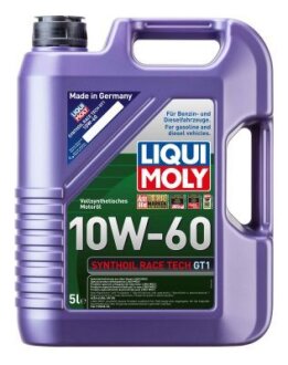 ОЛИВА МОТОРНА SYNTHOIL RACE TECH GT1 10W-60 5Л LIQUI MOLY 1944