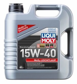 ОЛИВА МОТОРНА MOS2 LEICHTLAUF 15W-40 4Л LIQUI MOLY 1949