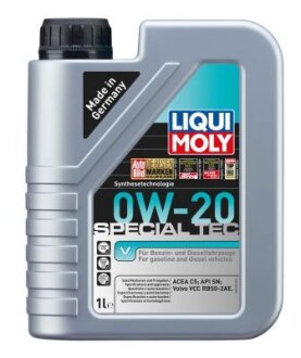 ОЛИВА МОТОРНА SPECIAL TEC V 0W-20 1Л LIQUI MOLY 20631