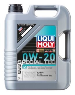 ОЛИВА МОТОРНА SPECIAL TEC V 0W-20 5Л LIQUI MOLY 20632