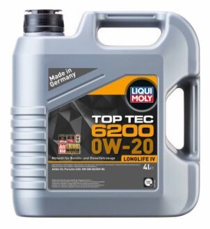 ОЛИВА МОТОРНА TOP TEC 6200 0W-20 4Л LIQUI MOLY 20788