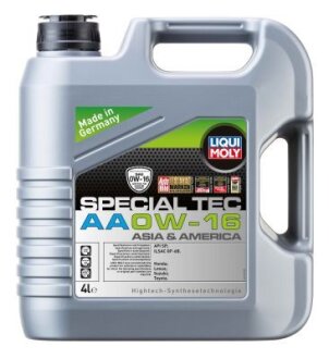 ОЛИВА МОТОРНА SPECIAL TEC AA 0W-16 4Л LIQUI MOLY 21327