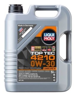 Олива моторна TOP TEC 4210 0W-30 (Каністра 5л) LIQUI MOLY 21605