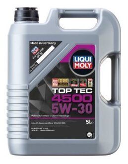 ОЛИВА МОТОРНА TOP TEC 4500 5W-30 5Л LIQUI MOLY 2318