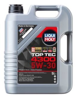 ОЛИВА МОТОРНА TOP TEC 4300 5W-30 5Л LIQUI MOLY 2324