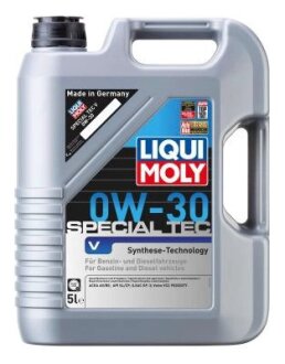 ОЛИВА МОТОРНА SPECIAL TEC V 0W-30 5Л LIQUI MOLY 2853