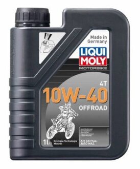 ОЛИВА МОТОРНА НС-СИНТЕТИЧНА MOTORBIKE 4T 10W-40 OFFROAD 1Л LIQUI MOLY 3055